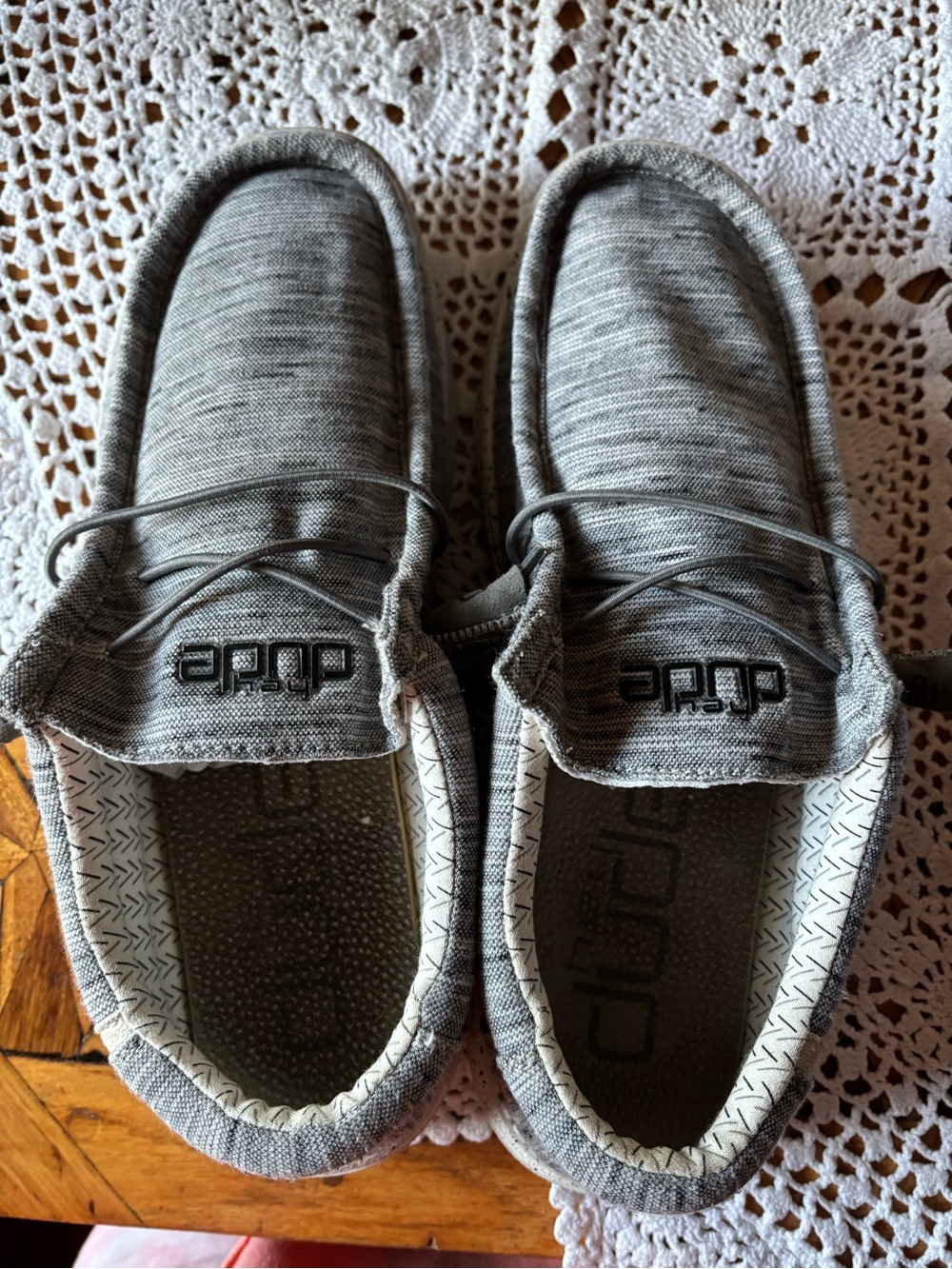 Hey Dude Men's Slip-On Loafers in Heather Gray